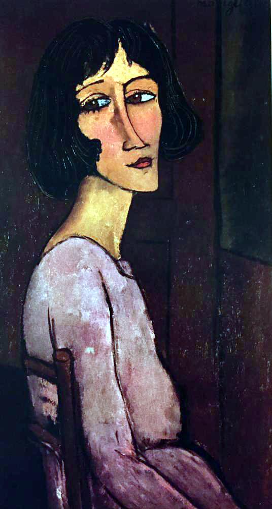 Amedeo Modigliani Portrait of Marguerite c.1917-18 Fine Art Print from Museum Artist - Click Image to Close