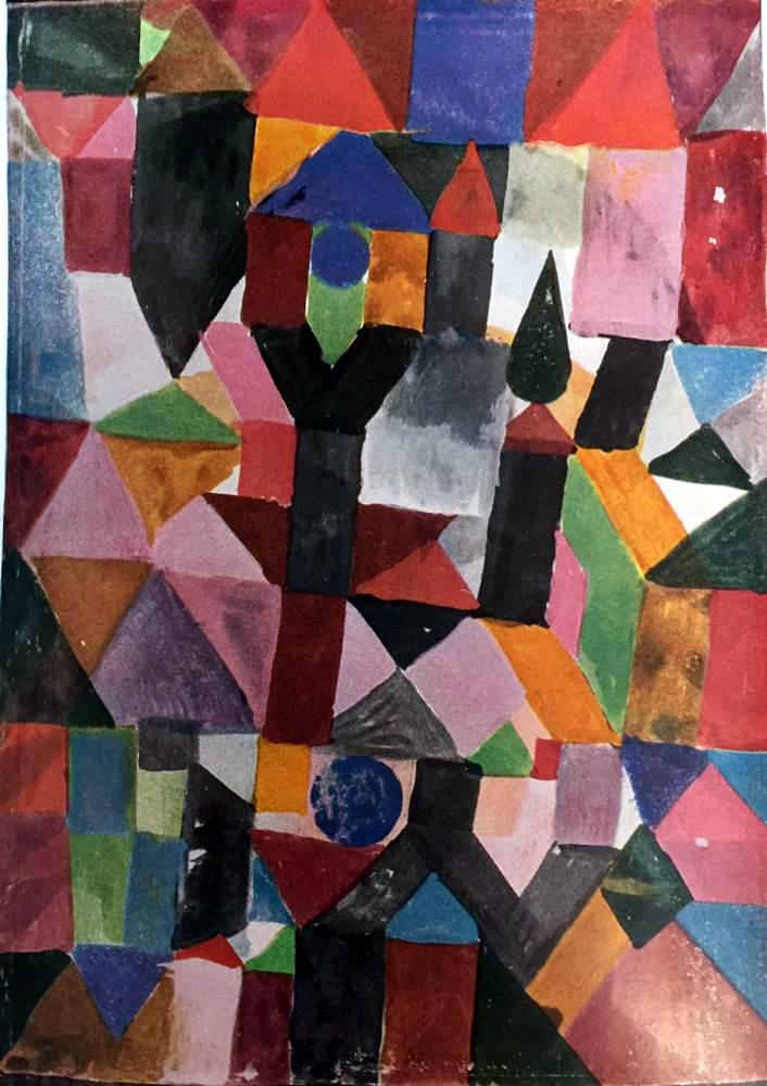 Paul Klee Invention (With the Dovecote) c.1917 Fine Art Print from Museum Artist