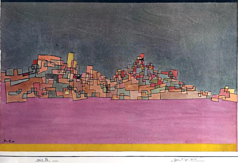 Paul Klee City on Two Hills c.1927 Fine Art Print from Museum Artist - Click Image to Close