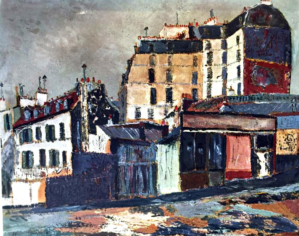 Maurice Utrillo Rue Ravigan c.1911 Fine Art Print from Museum Artist - Click Image to Close