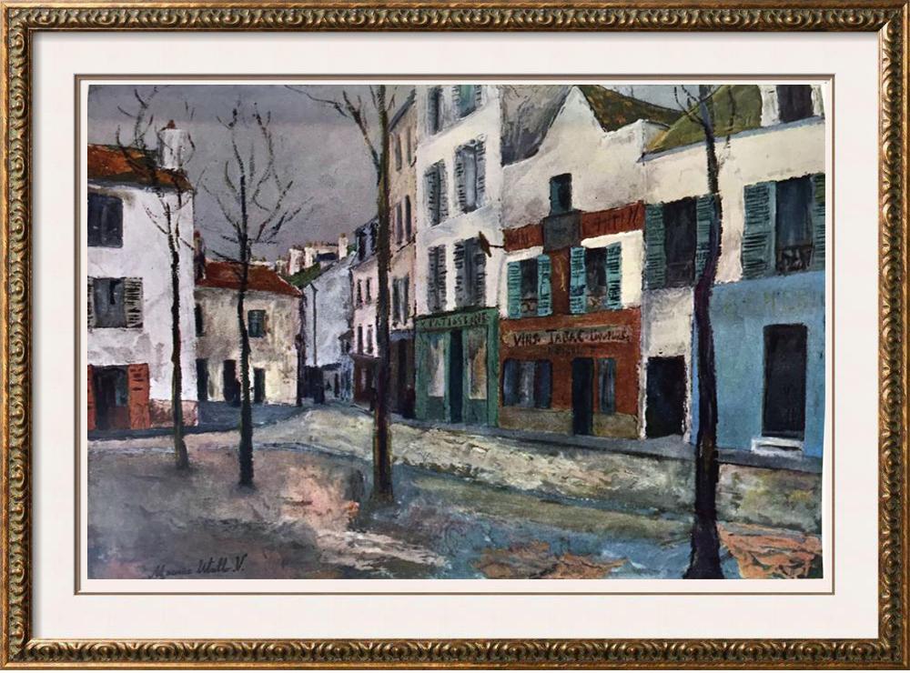Maurice Utrillo Place Du Tertre c.1911-12 Fine Art Print from Museum Artist