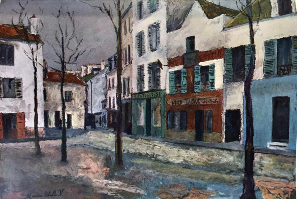 Maurice Utrillo Place Du Tertre c.1911-12 Fine Art Print from Museum Artist - Click Image to Close