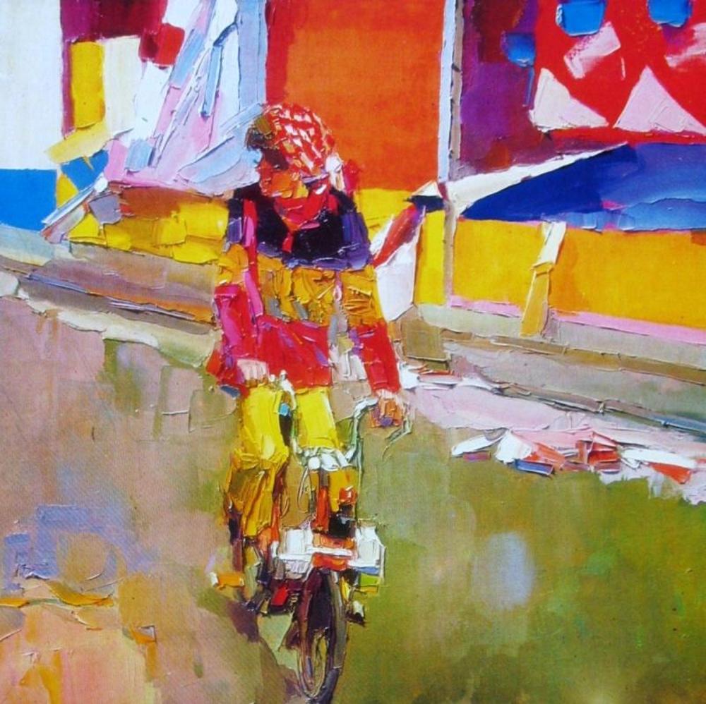 Nicola Simbari Girl on Bike