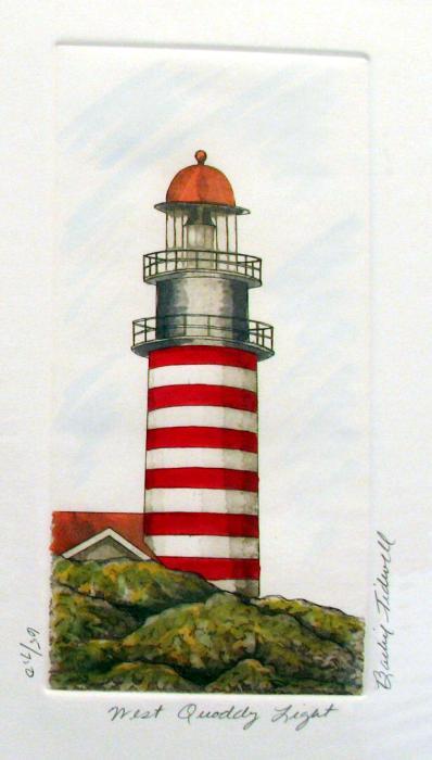 Barbie Tidwell West Quoddy Light - Click Image to Close