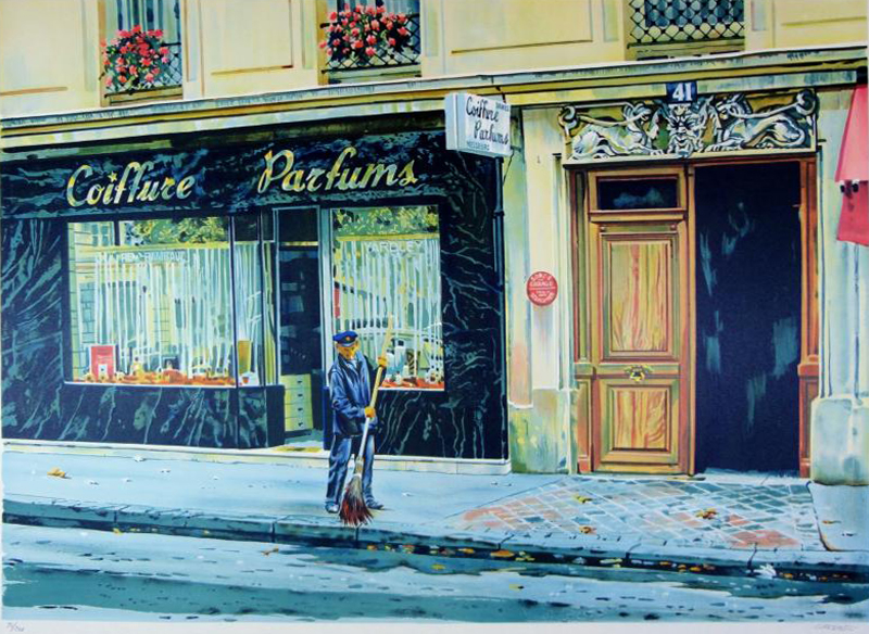 Joe Correale Paris Street Sweeper - Click Image to Close