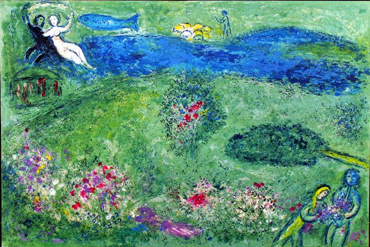 Marc Chagall Lovers in Life
