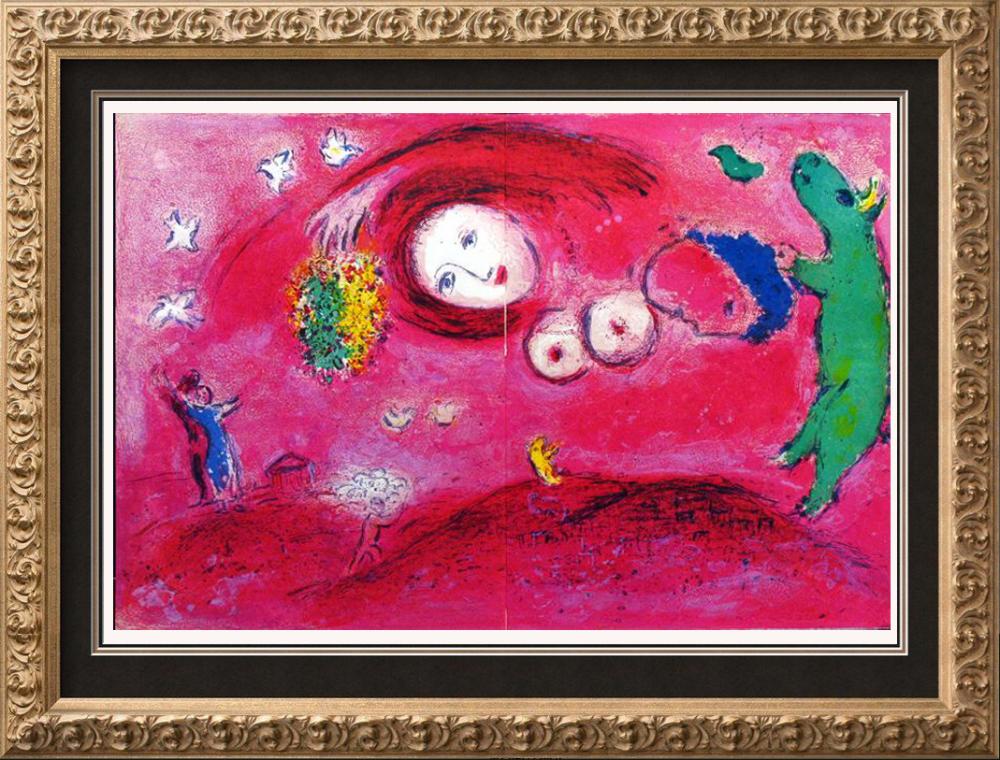 Marc Chagall Lovers in Red