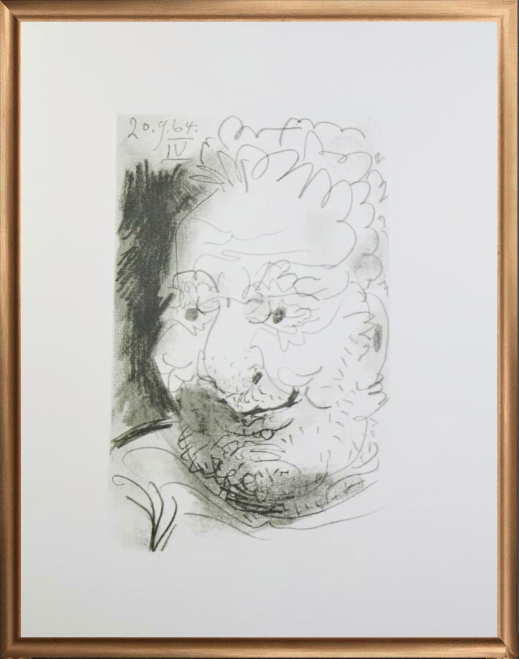 Pablo Picasso Portrait dated 20.9.64