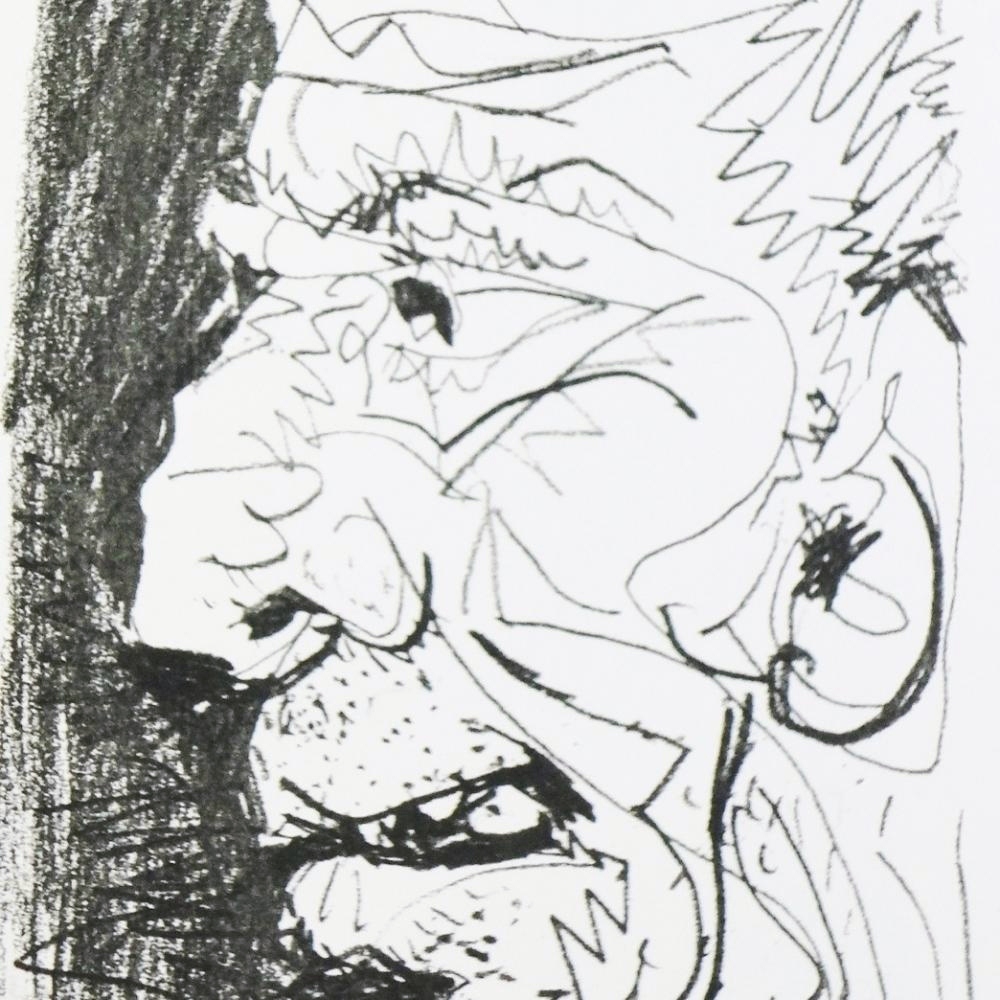 Pablo Picasso Portrait dated 23.9.64 - Click Image to Close