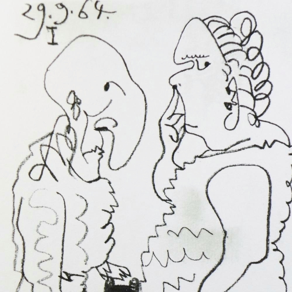 Pablo Picasso Couple dated 29.9.64