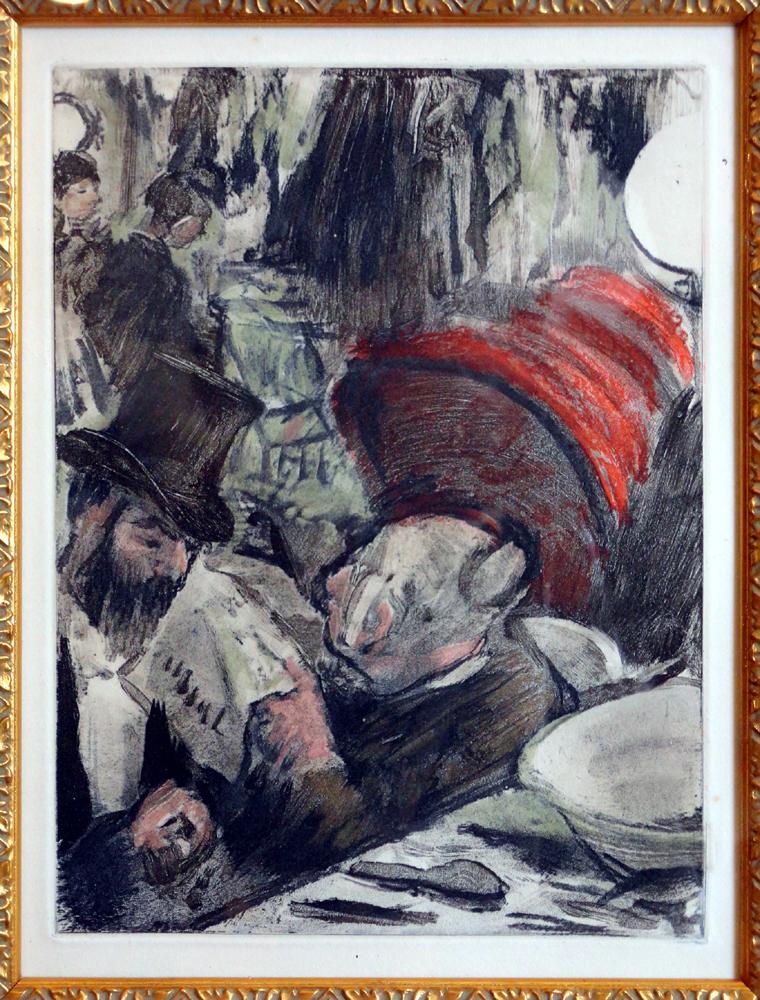 Edgar Degas Ludovic Halevy et Madame Cardinal
