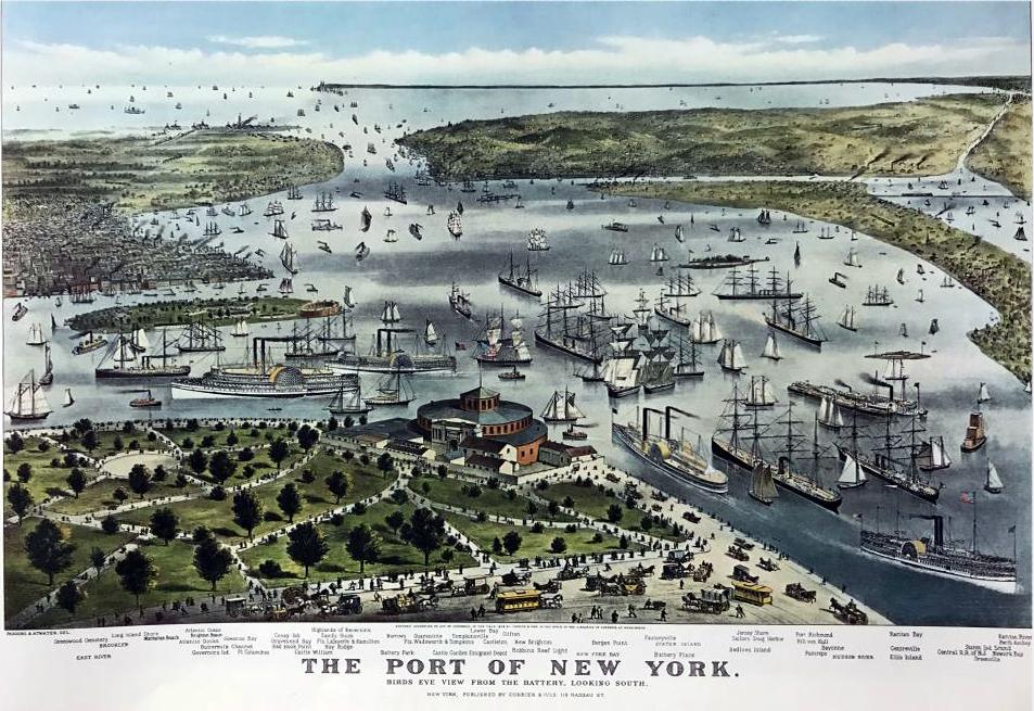 Roy King The Port Of New York, The Waterfront That Built The City - Click Image to Close