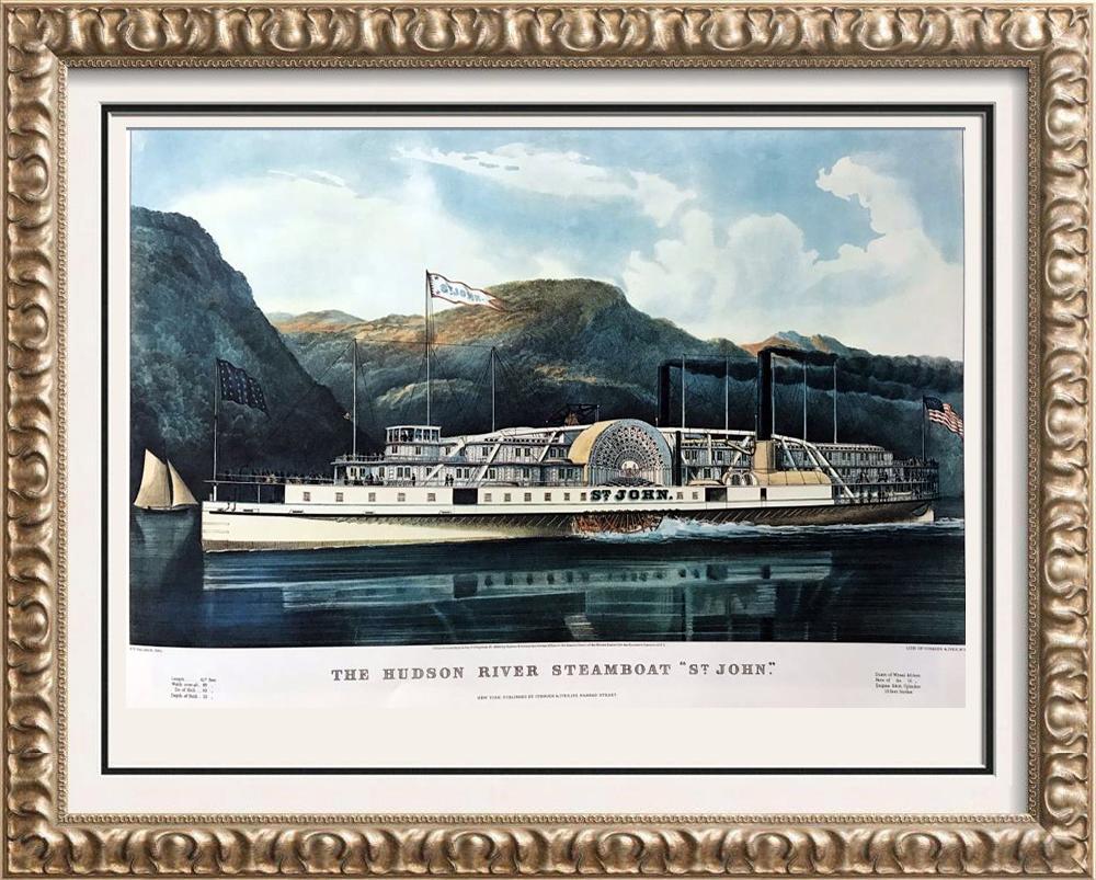 Roy King The Hudson River Steamboat Saint John Queen Of The Night Boats