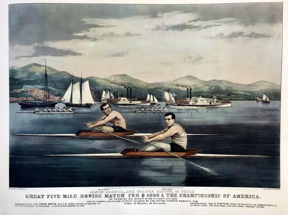 Roy King Great 5 Mile Rowing Match For $4000 And The Championship Of America The Little Giants Of Rowing