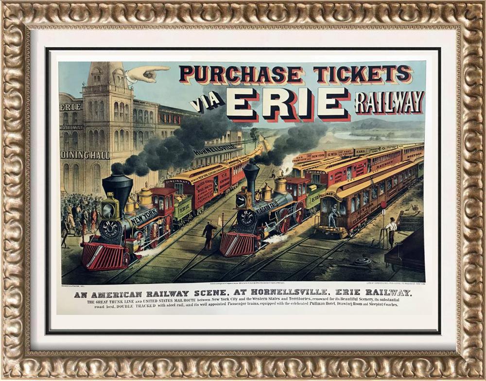 Roy King An American Railway Scene At Hornersville Erie Railway The Heyday Of The Hard-Sell