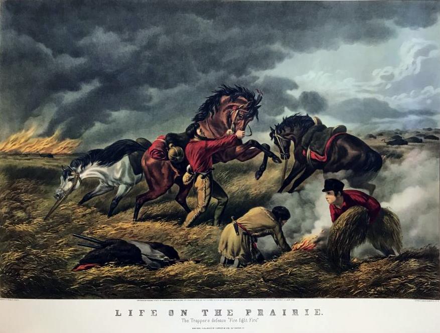 Roy King Life On The Prairie The Trappers Defense Fire Fight Fire A Matter Of Life And Death - Click Image to Close