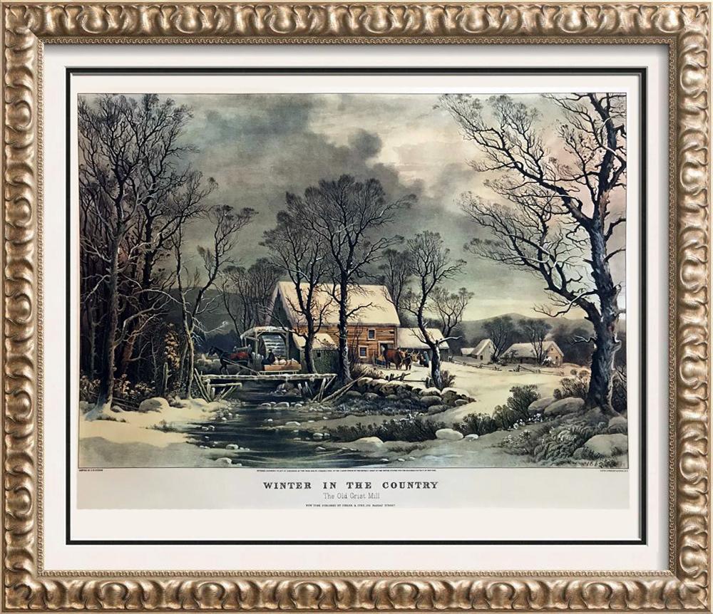 Roy King Winter In The Country The Old Grist Mill Rural Industrialist
