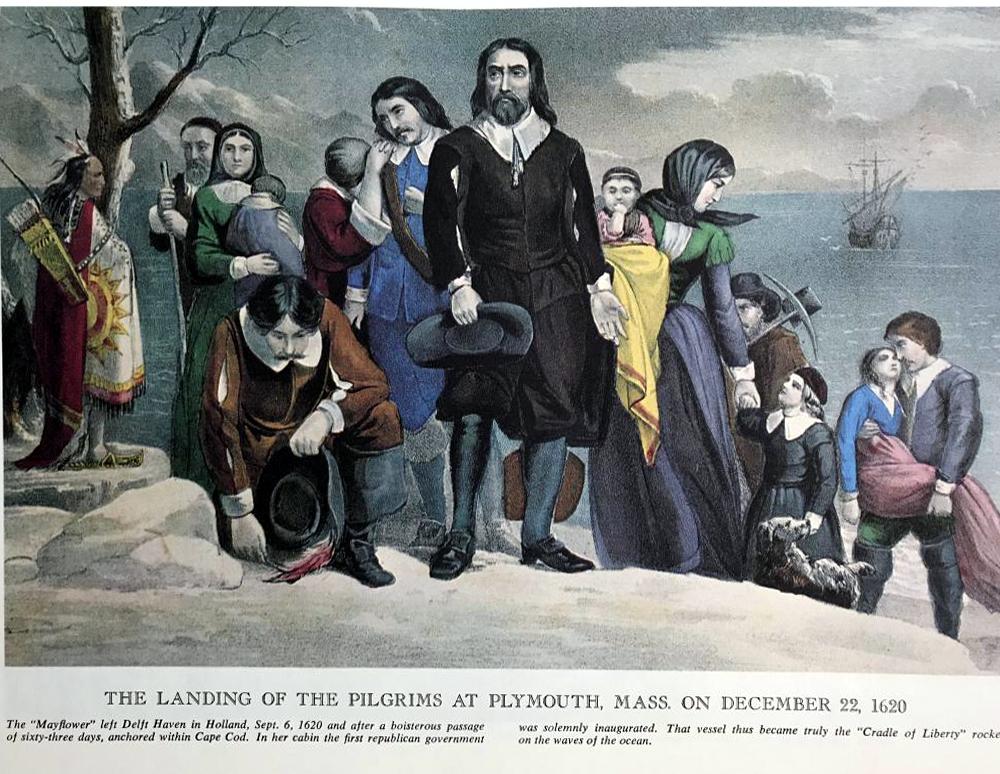 The Landing Of The Pilgrims At Plymouth - Click Image to Close