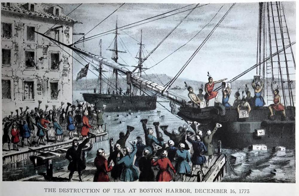 The Distraction Of Tea At Boston Harbor - Click Image to Close