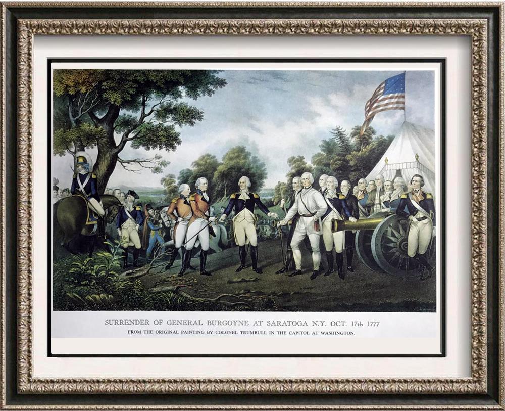 Surrender Of General Burgoyne At Saratoga