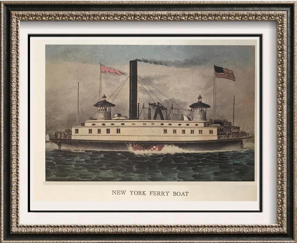 Steam Ships: Steam Catamaran HW Long Fellow & New York Ferry Boat