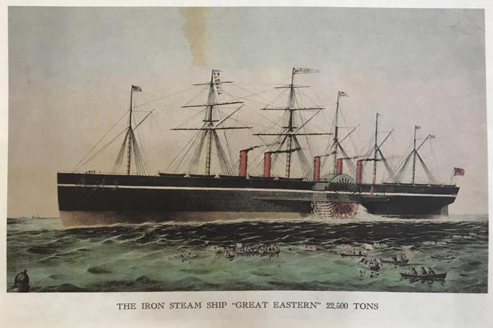 Steam Ships: The Iron Steam Ship Great Eastern 22,500 Tons