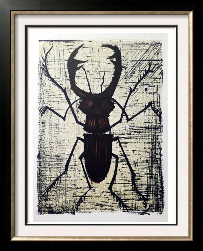 Bernard Buffet Plate Forty Four Stag Beetle