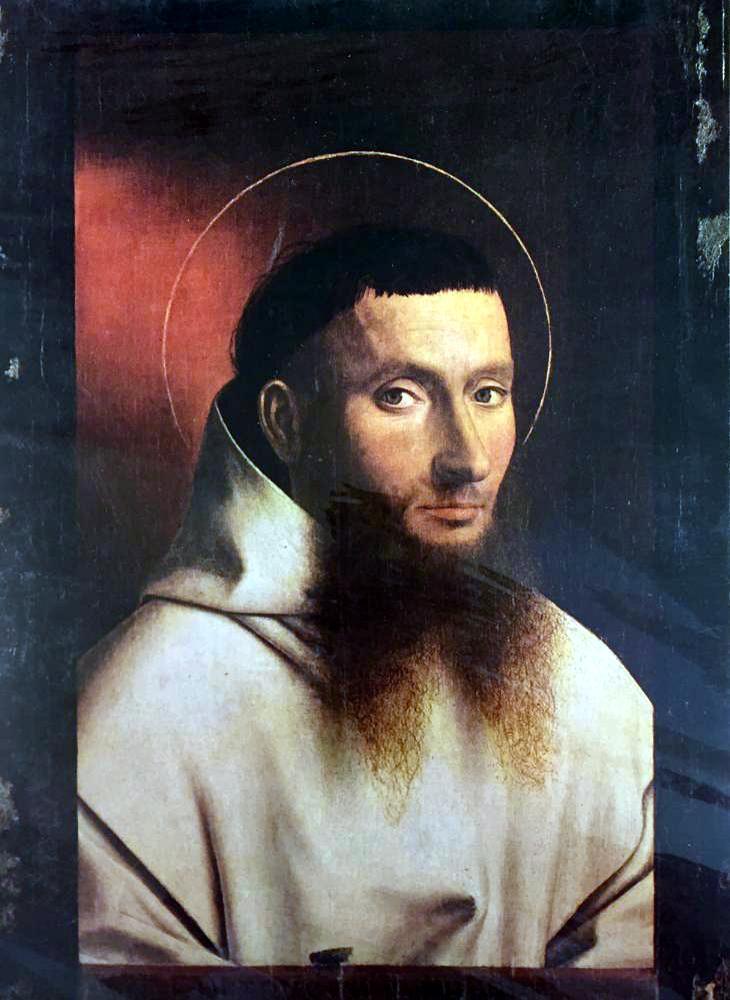 Masterpieces of Flemish Painting Petrus Christus: Portrait of a Carthusian c.1400-73 Fine Art Print from Museum Artist