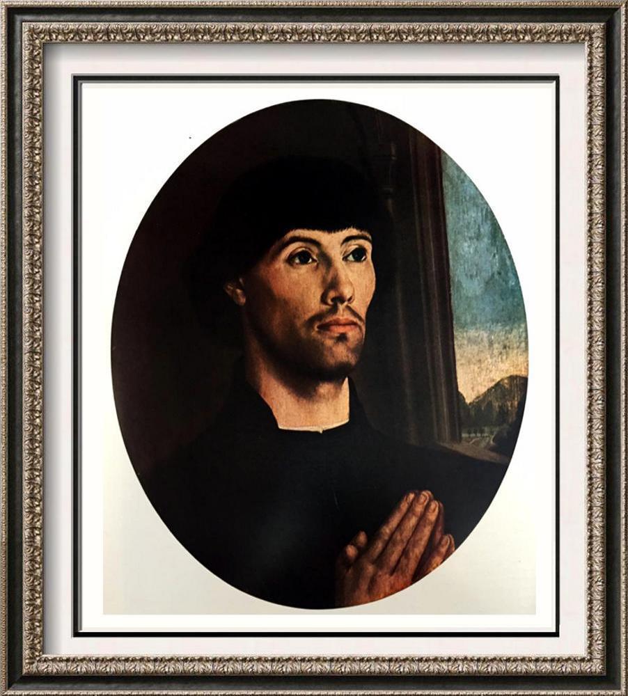 Masterpieces of Flemish Painting Hugo Van Der Goes: Portrait of a Man c.1470-75 Fine Art Print from Museum Artist