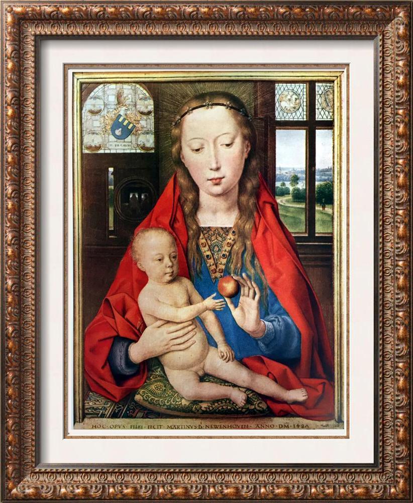 Masterpieces of Flemish Painting Hans Memling: The Virgin and Child c.1487 Fine Art Print from Museum Artist