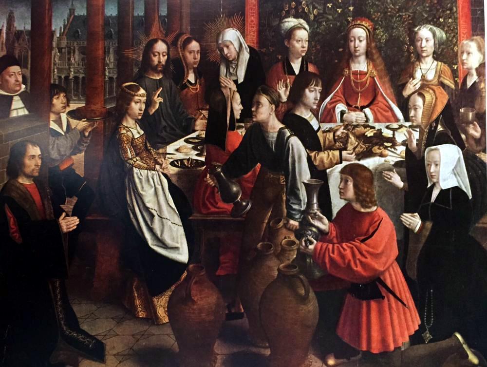 Masterpieces of Flemish Painting Gerard David: The Wedding at Cana c.1505-10 Fine Art Print from Museum Artist