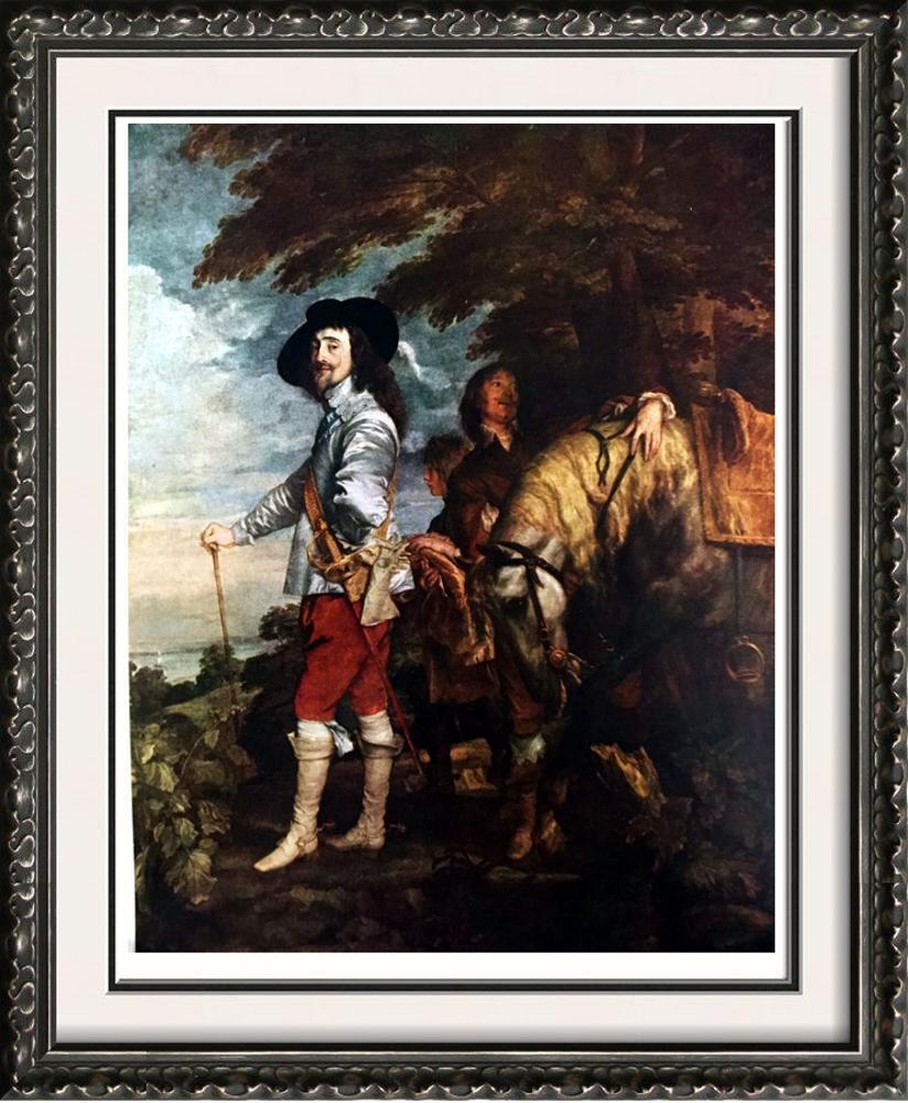 Masterpieces of Flemish Painting Anthony Van Dyck: King Charles I of England c.1635 Fine Art Print from Museum Artist