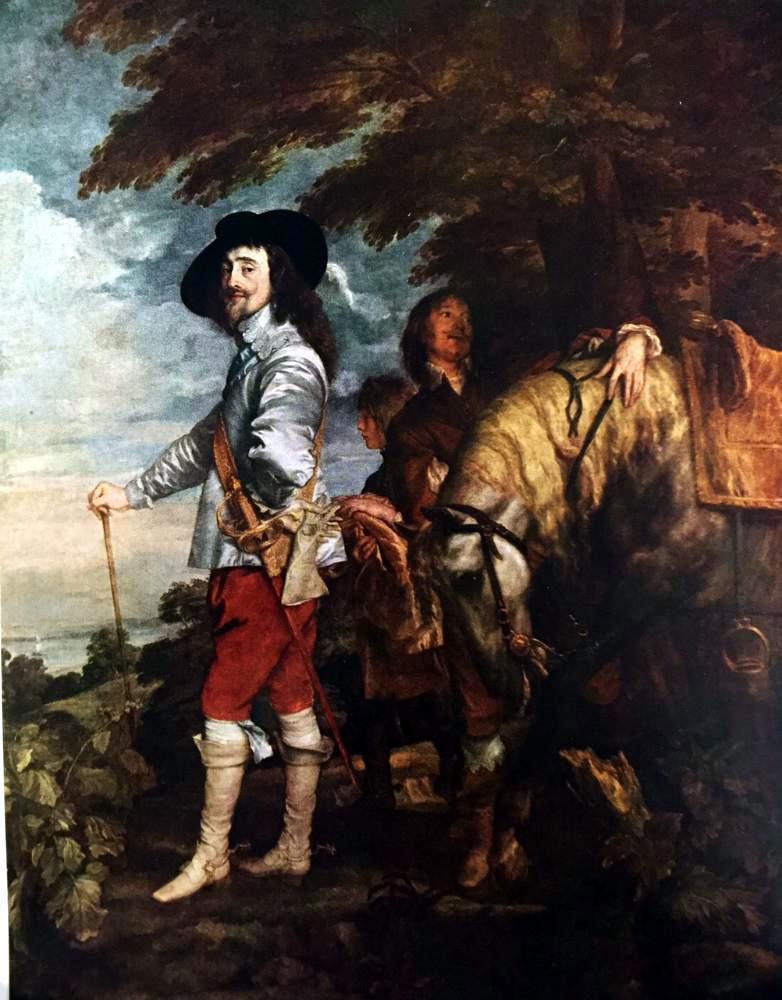 Masterpieces of Flemish Painting Anthony Van Dyck: King Charles I of England c.1635 Fine Art Print from Museum Artist - Click Image to Close