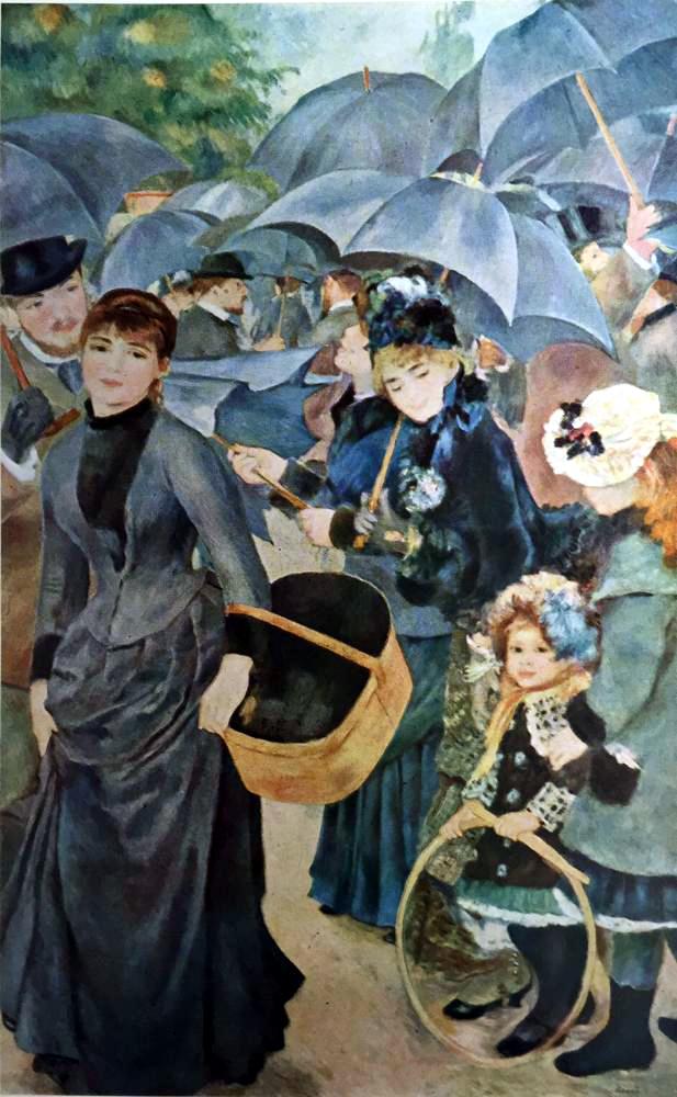Pierre Auguste Renoir Peintures Les Parapluies c.1879 Fine Art Print from Museum Artist - Click Image to Close
