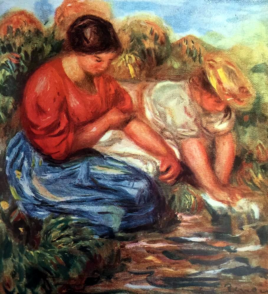 Pierre Auguste Renoir Peintures Les Laveuses c.1913 Fine Art Print from Museum Artist