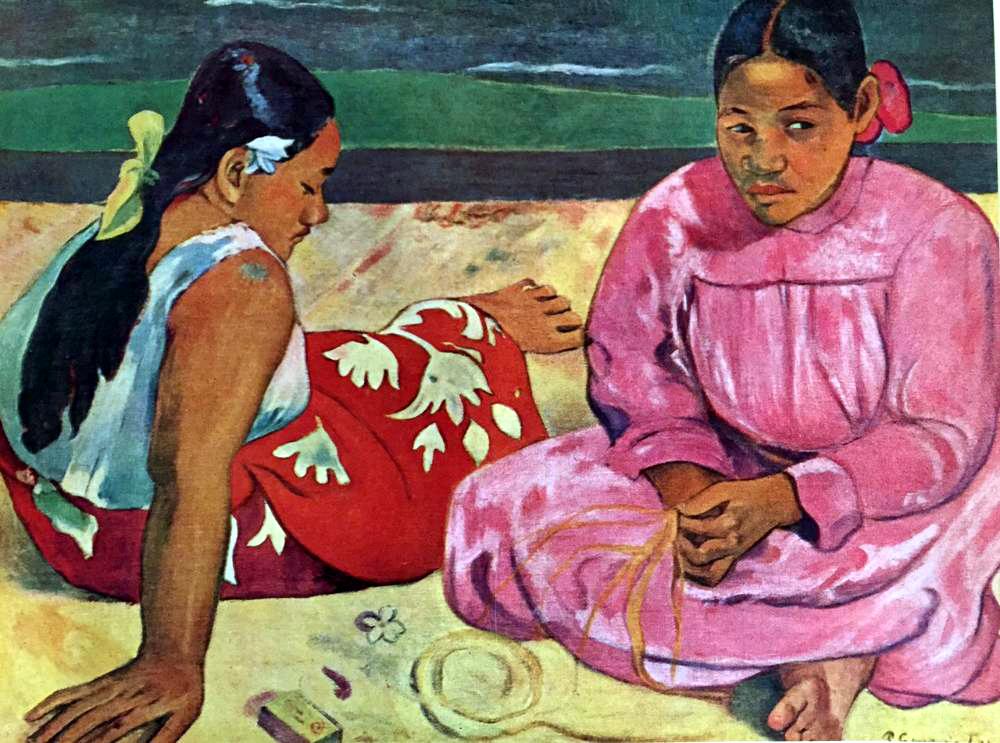 Paul Gauguin Deus Tahitennes Au Bord De L'Eau c.1891 Fine Art Print from Museum Artist - Click Image to Close