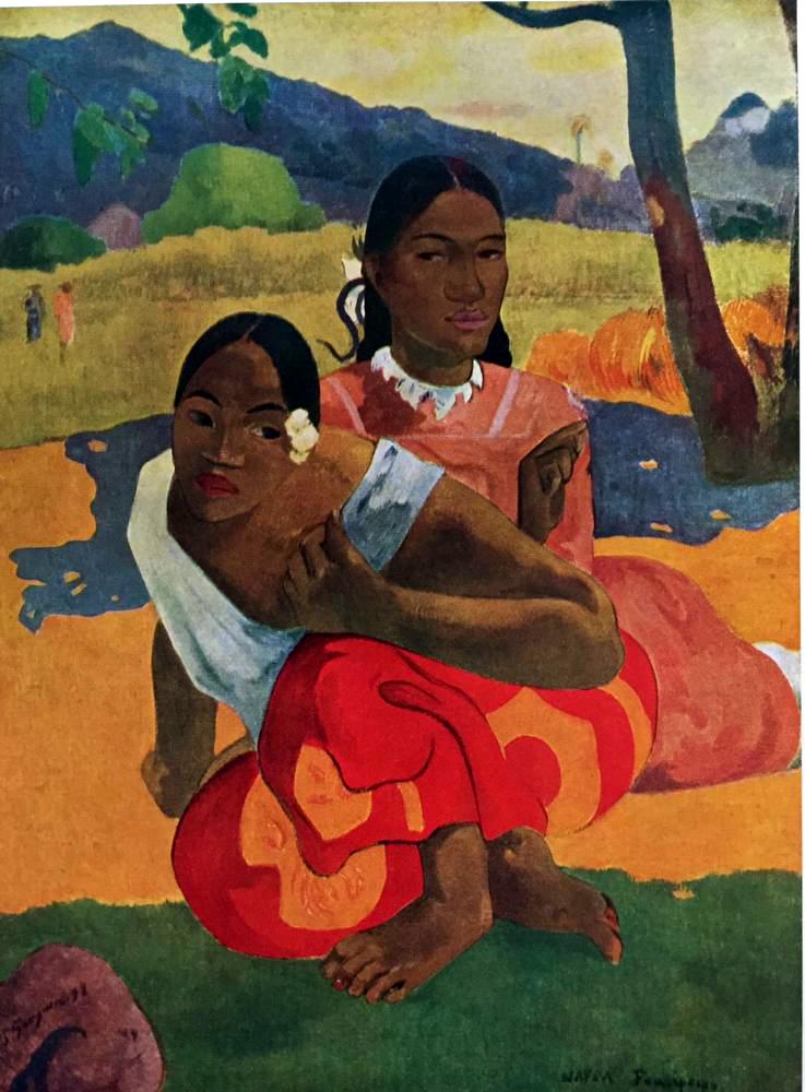 Paul Gauguin Nafea Faa Ipoipo c.1892 Fine Art Print from Museum Artist - Click Image to Close