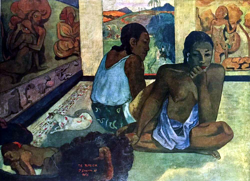Paul Gauguin Le Repos c.1897 Fine Art Print from Museum Artist - Click Image to Close