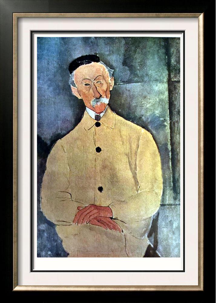Amedeo Modigliani Peintures Portrait of De Lepoutre c.1916 Fine Art Print from Museum Artist