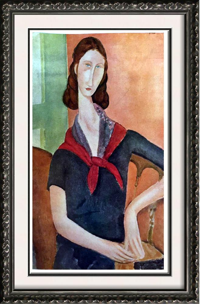 Amedeo Modigliani Peintures Portrait de Madame Hebuterne c.1919 Fine Art Print from Museum Artist