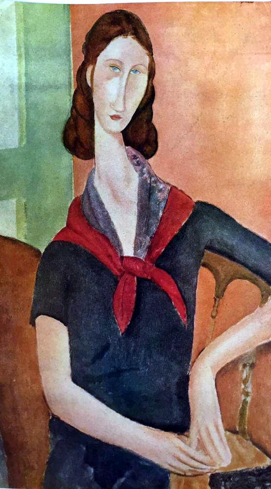 Amedeo Modigliani Peintures Portrait de Madame Hebuterne c.1919 Fine Art Print from Museum Artist - Click Image to Close