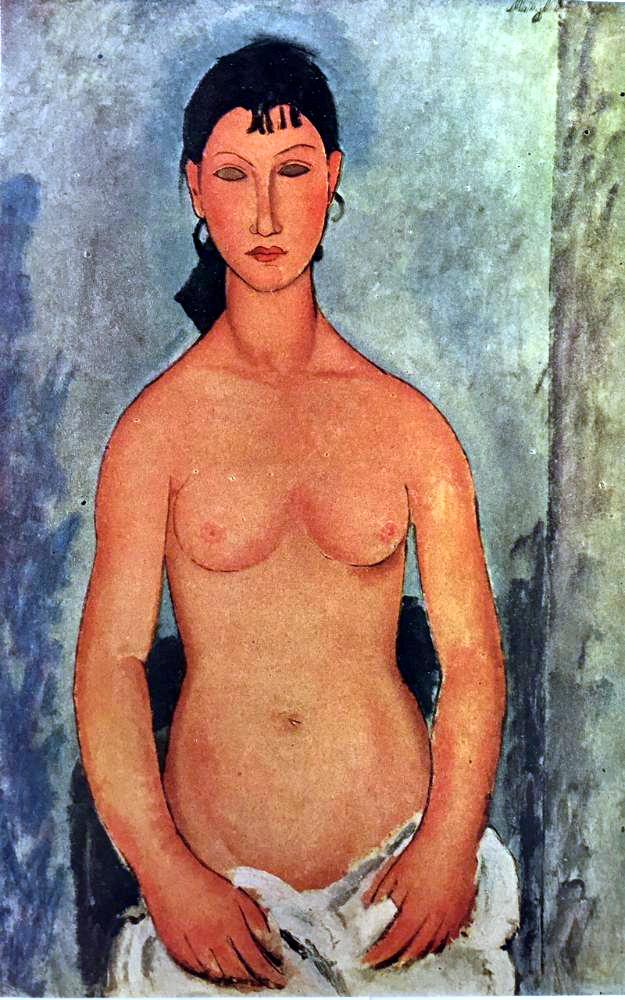 Amedeo Modigliani Peintures Elvire Nue c.1919 Fine Art Print from Museum Artist
