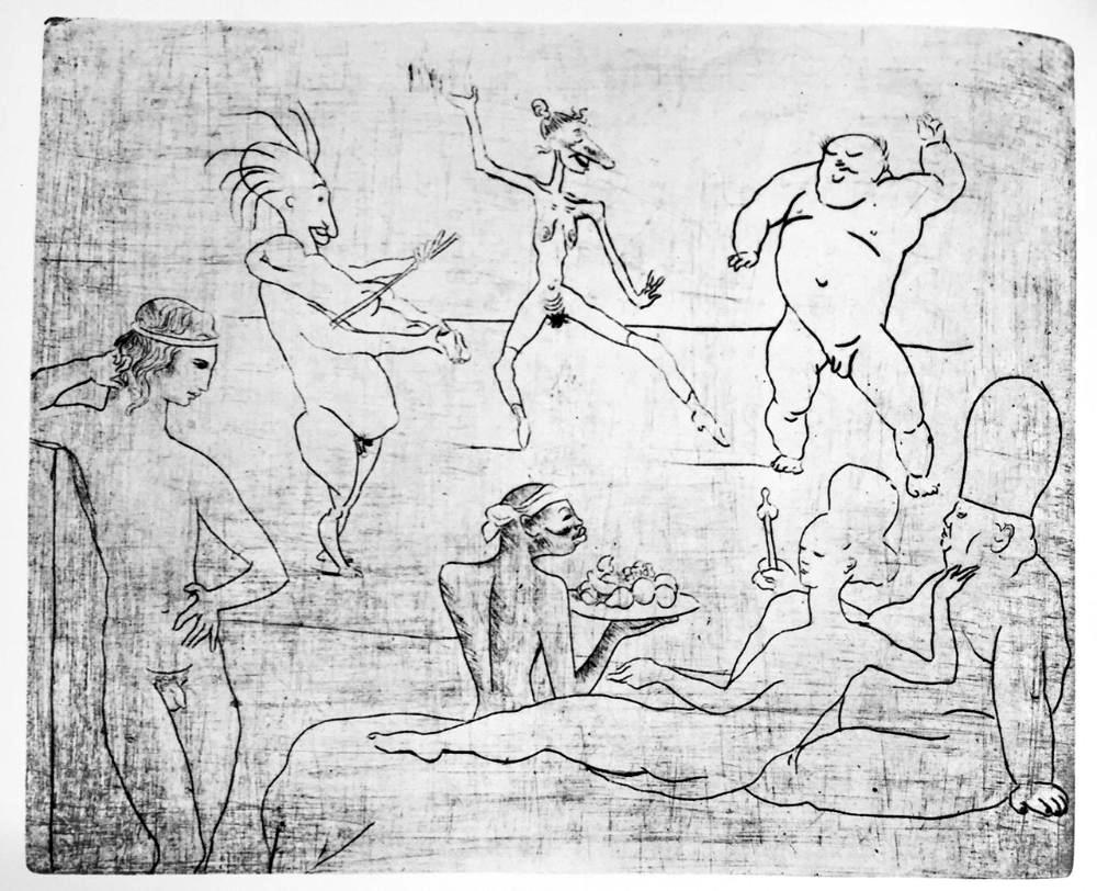 Pablo Picasso The Dance c. 1905 Fine Art Print from Museum Artist - Click Image to Close