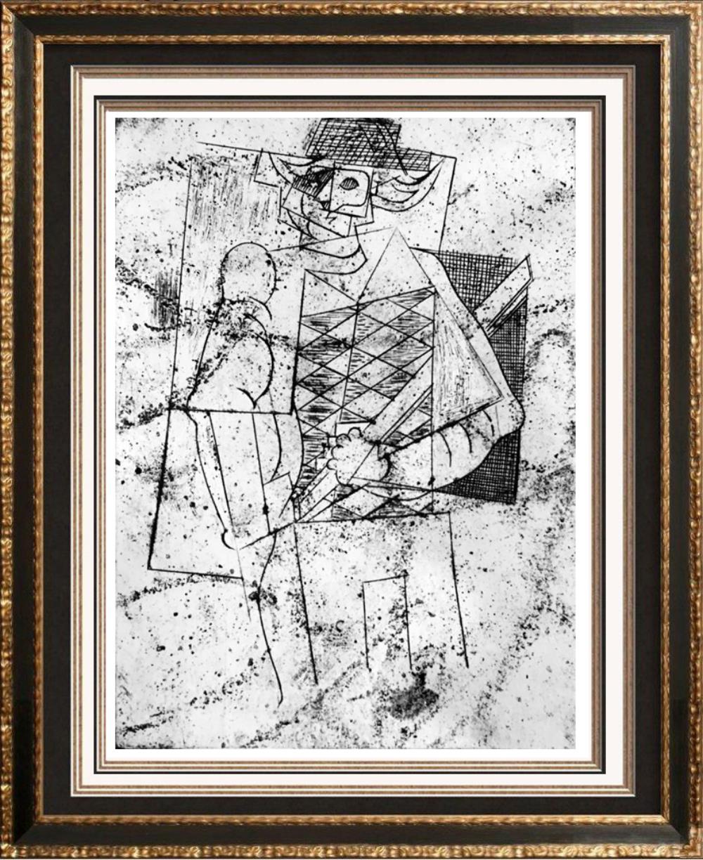 Pablo Picasso Harlequin c. 1917 Fine Art Print from Museum Artist