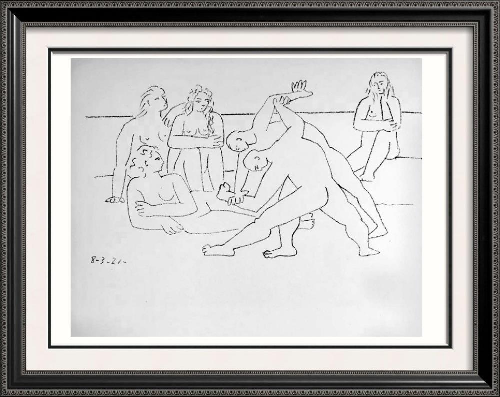 Pablo Picasso The Wrestlers c. 1921 Fine Art Print from Museum Artist