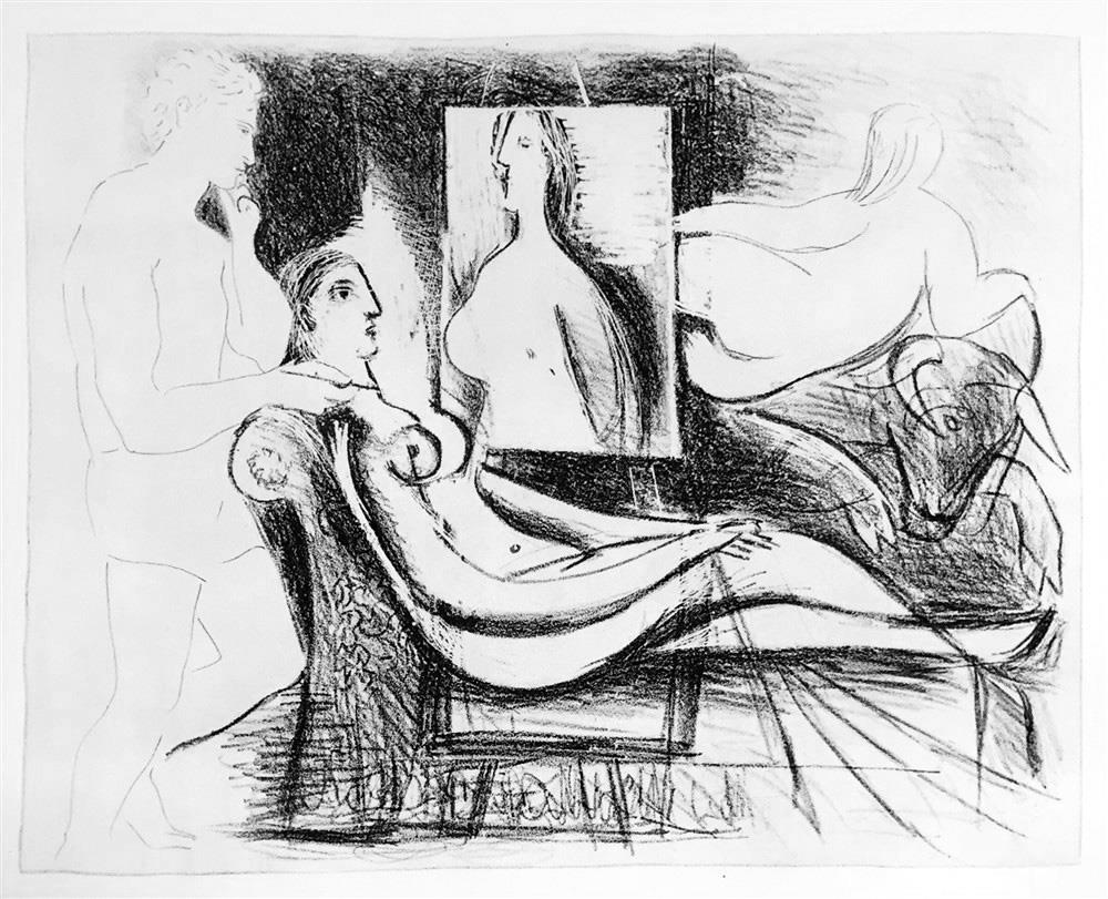 Pablo Picasso The Artist and His Model c. 1930 Fine Art Print from Museum Artist