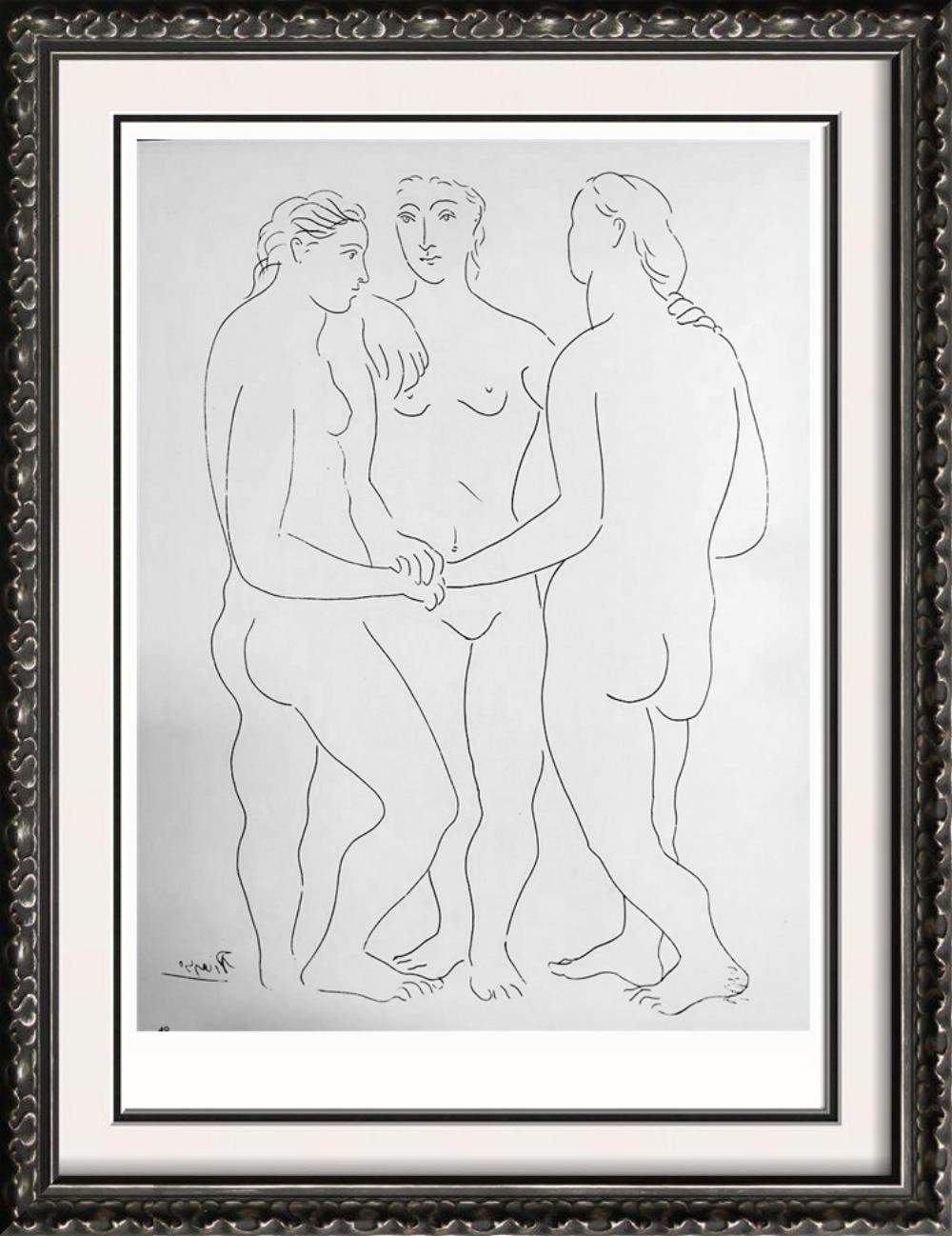 Pablo Picasso The Three Friends c. 1927 Fine Art Print from Museum Artist