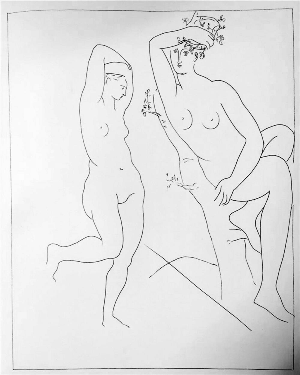 Pablo Picasso Two Nudes in a Tree c. 1931 Fine Art Print from Museum Artist