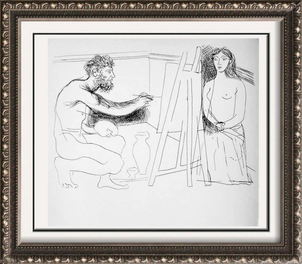Pablo Picasso Painter Before His Easel c. 1927 Fine Art Print from Museum Artist