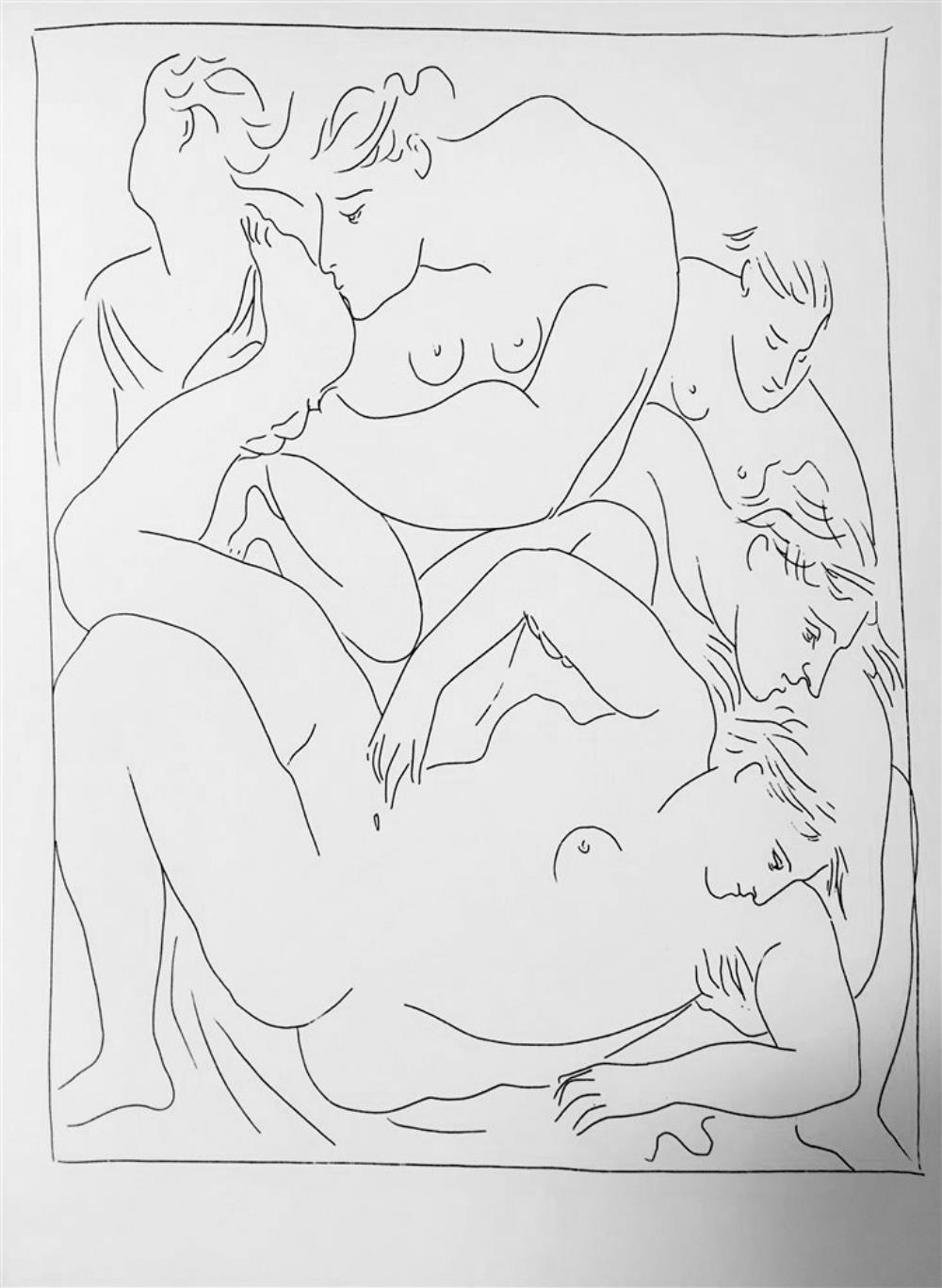 Pablo Picasso Eurydice Bitten by a Serpent c. 1930 Fine Art Print from Museum Artist